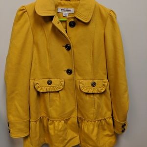 Mustard peacoat